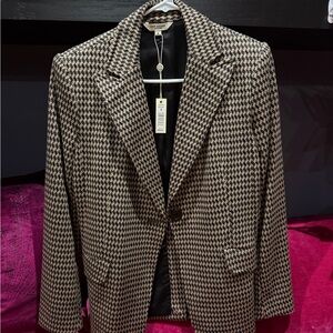 Max Studio Houndstooth Blazer Set